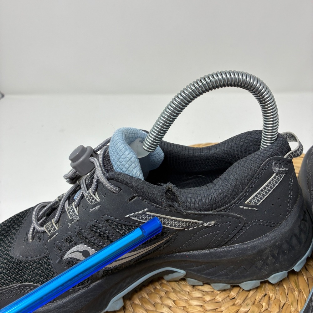 Saucony Excursion TR11 Trail Running Shoes Womens SZ 8 Grey Blue Rugged Sneakers - Picture 8 of 8